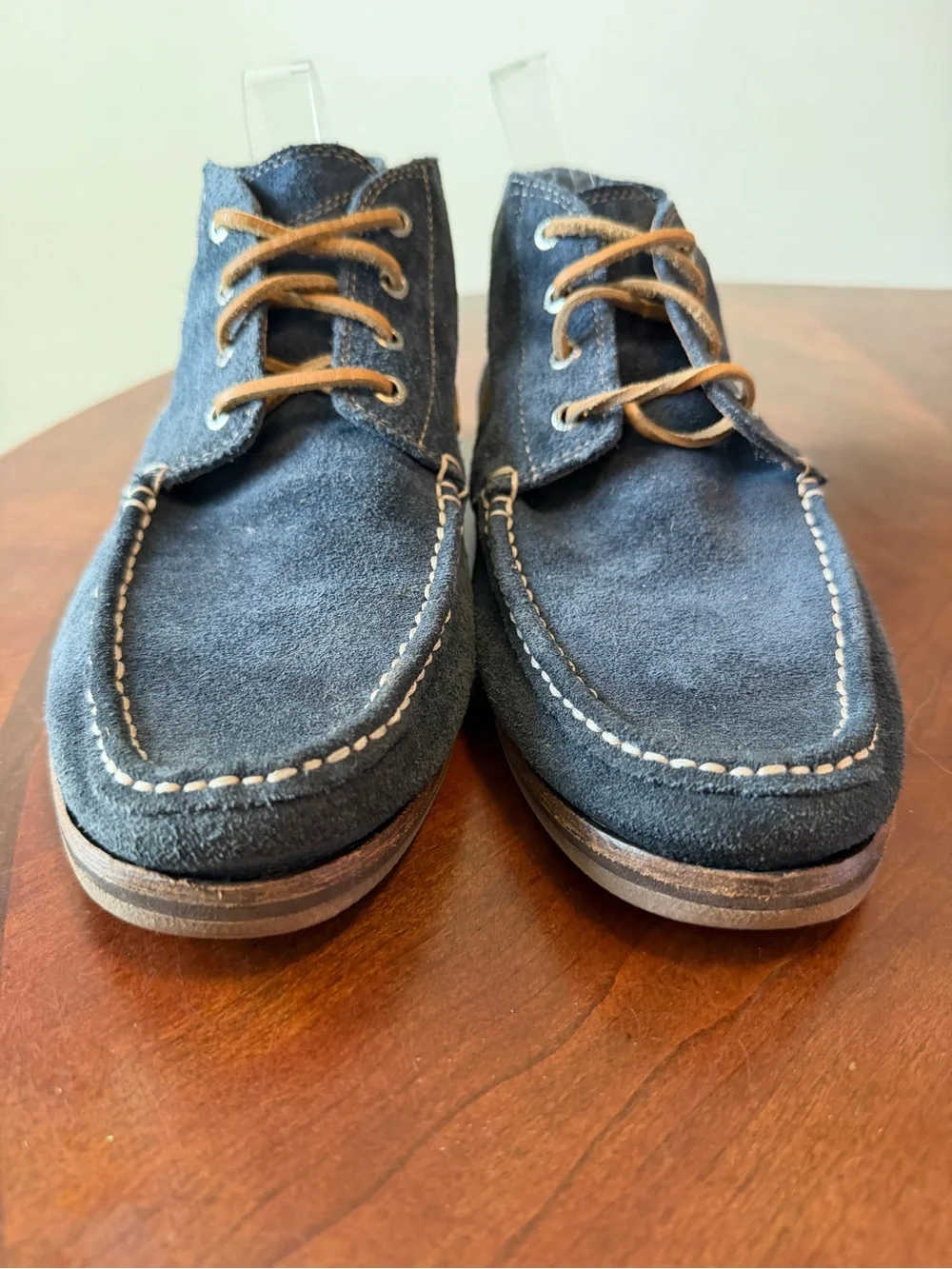 Florsheim Blue Suede Ankle Boots Men’s Size 10 Moccasins Boat Shoes